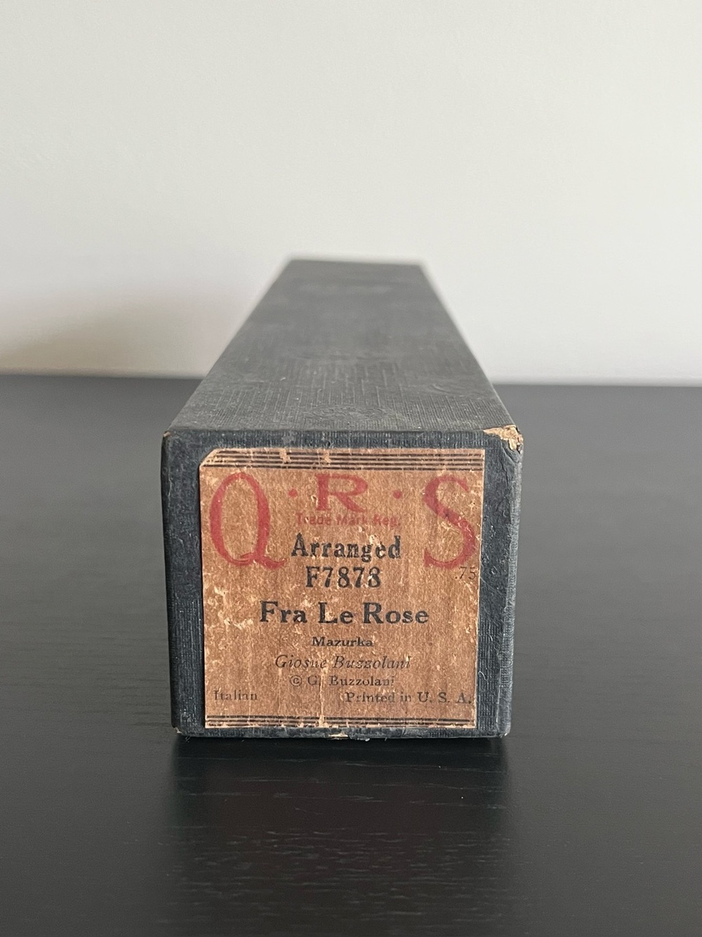 QRS Piano Player Roll Fra Le Rose F7878 Giosue Buzzolani Mazurka Italian